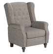 Fabric Linen Manual Wingback Recliner Chair