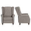 Fabric Linen Manual Wingback Recliner Chair