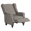 Fabric Linen Manual Wingback Recliner Chair