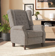 Fabric Linen Manual Wingback Recliner Chair