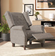 Fabric Linen Manual Wingback Recliner Chair