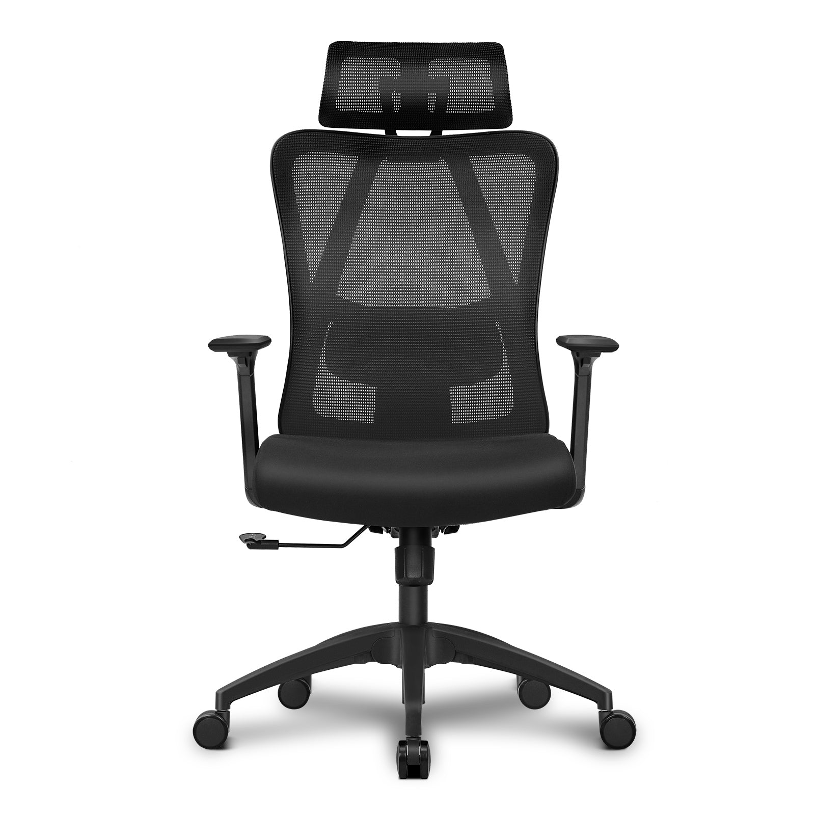 Ergonomic Black Mesh High Back Office Chair With Adjustable Lumbar Support 18HT